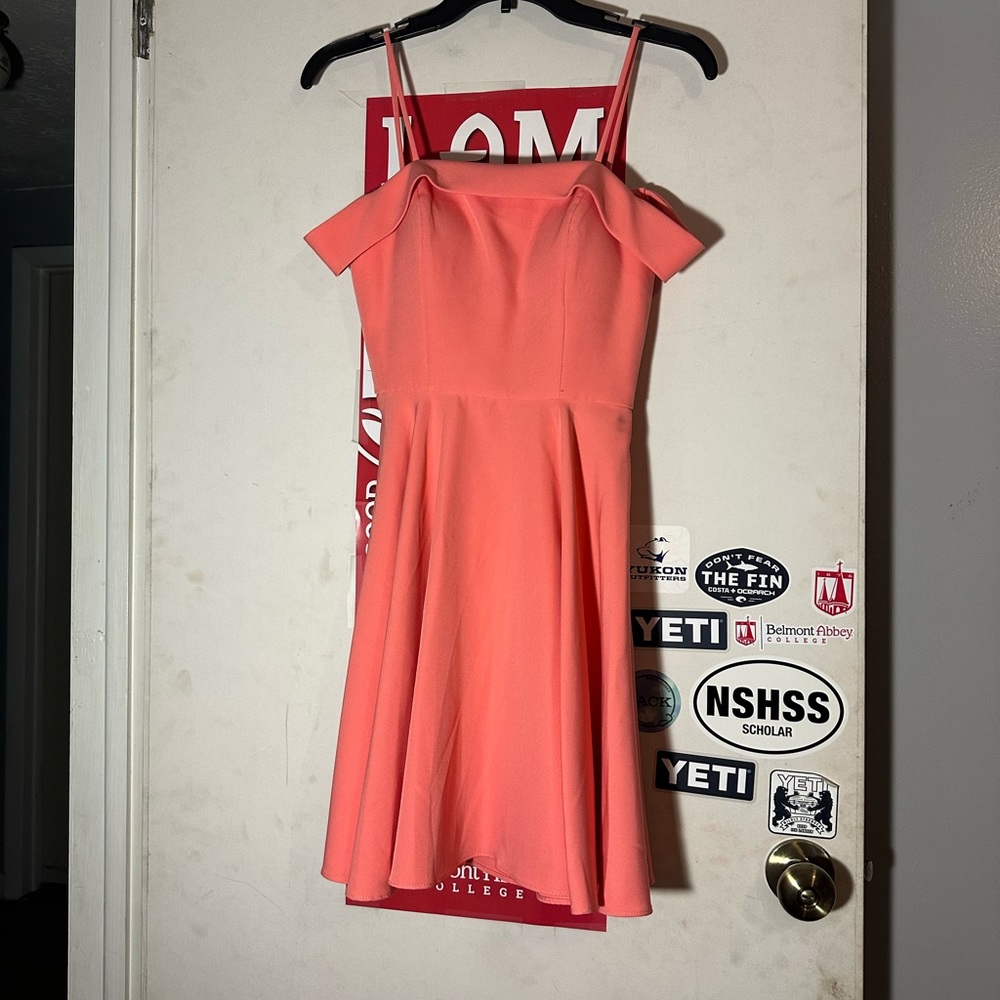 coral dress